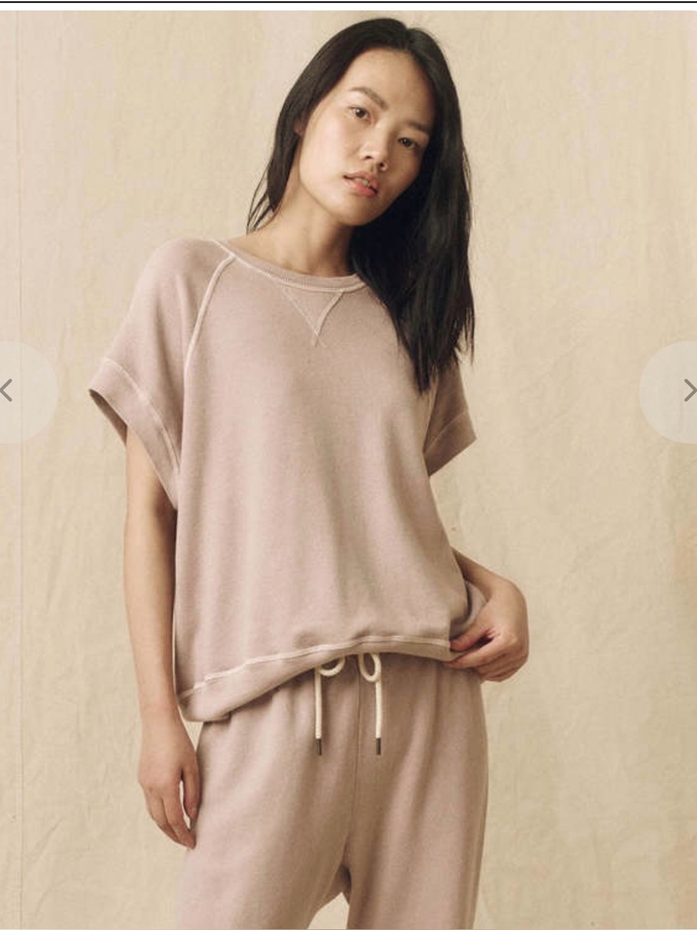 THE GREAT. The Wedge Sweatshirt in Soft Lilac Sz 1/S